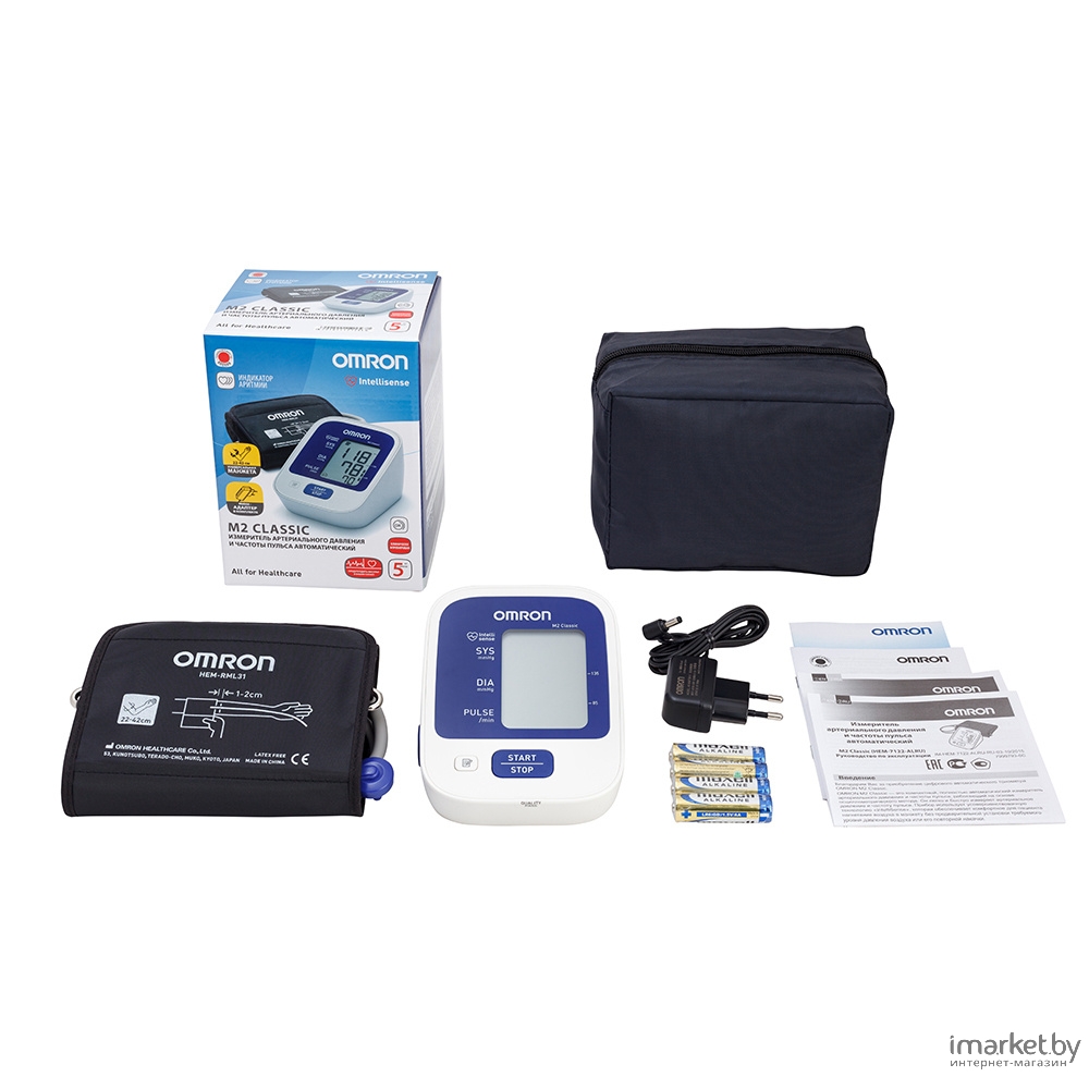 Измеритель артериальн. давления цифровой OMRON автомат. HEM 7122-ALRU M2 Classic