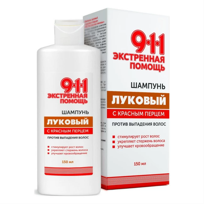 Шампунь Луковый 911 с красным перцем 150мл