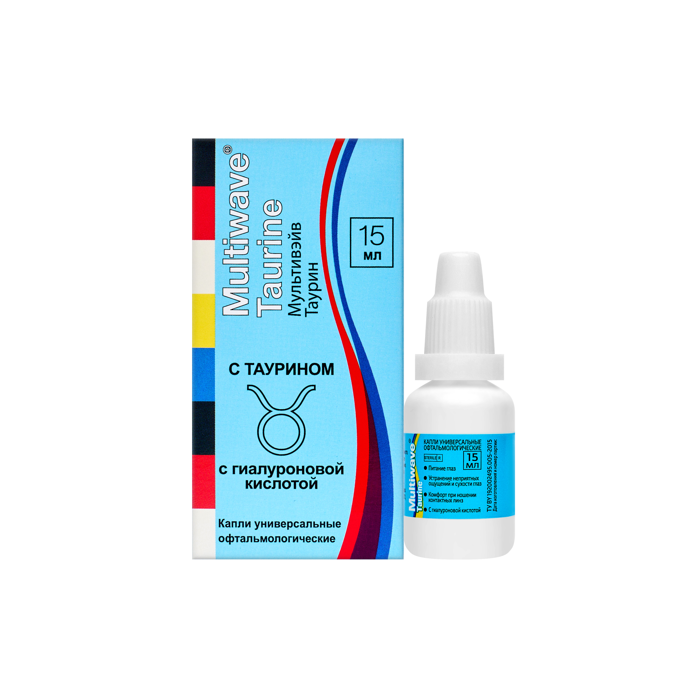 Капли универсальные офтальмологические 15мл MULTIWAVE TAURINE