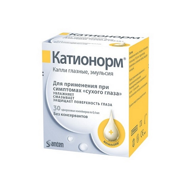Катионорм капли глазные эмульсия 0,4мл №30 (в 1-разовых контейнерах)