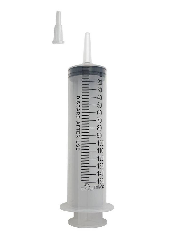 Шприц трёхкомпонентный Trojector-3 без иглы стерильн одн прим Catheter tip150мл