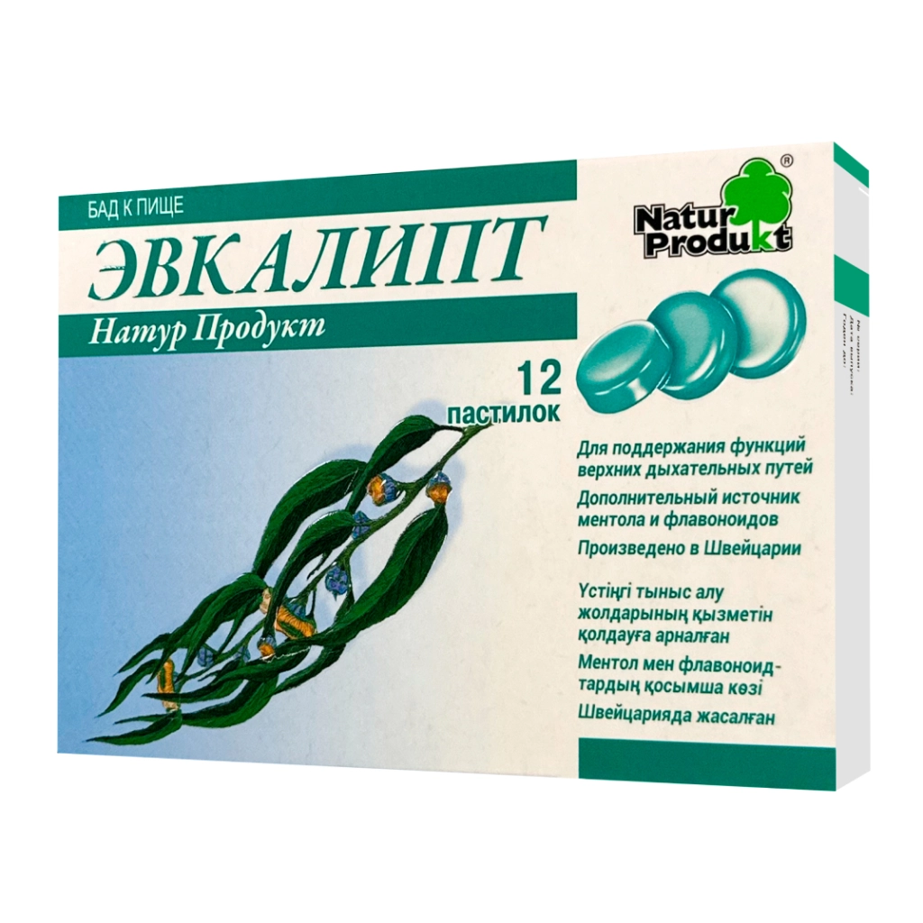 Эвкалипт Натур Продукт (Eucalyptus Natur Produkt) пастилки массой 2,5 г №12 БАД