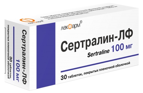 Сертралин-ЛФ таблетки п/о 100мг упаковка №30